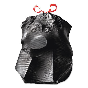 Glad® Forceflexplus Drawstring Large Trash Bags, 30 Gal, 1.05 Mil, 30" X 32", Black, 70-box freeshipping - TVN Wholesale